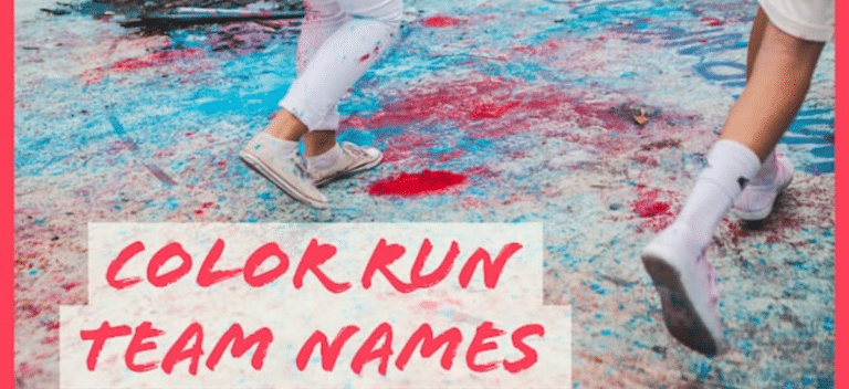 25+ Amazing Color Run Team Names | Running Team Names