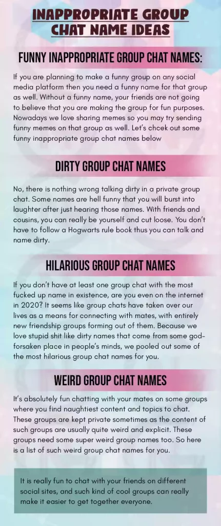 Cool names for your group chat