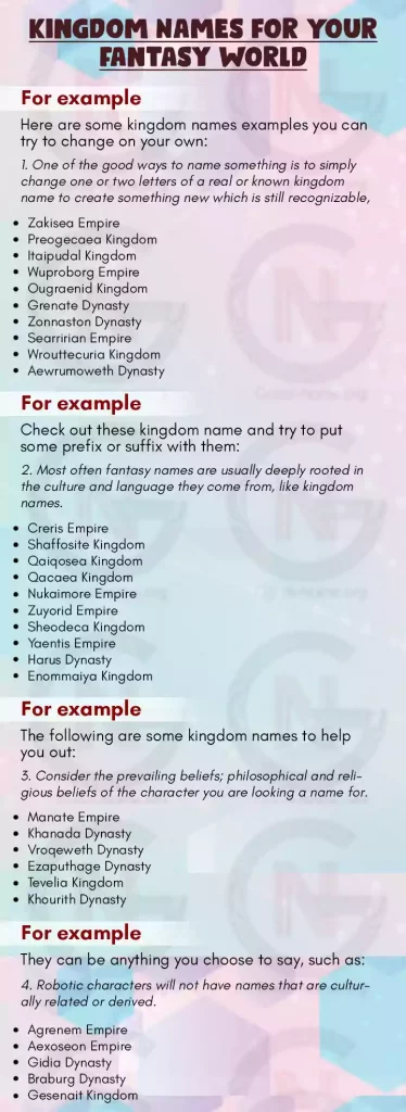 Kingdom Names for Your Fantasy World