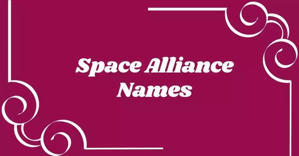 space Alliance Names