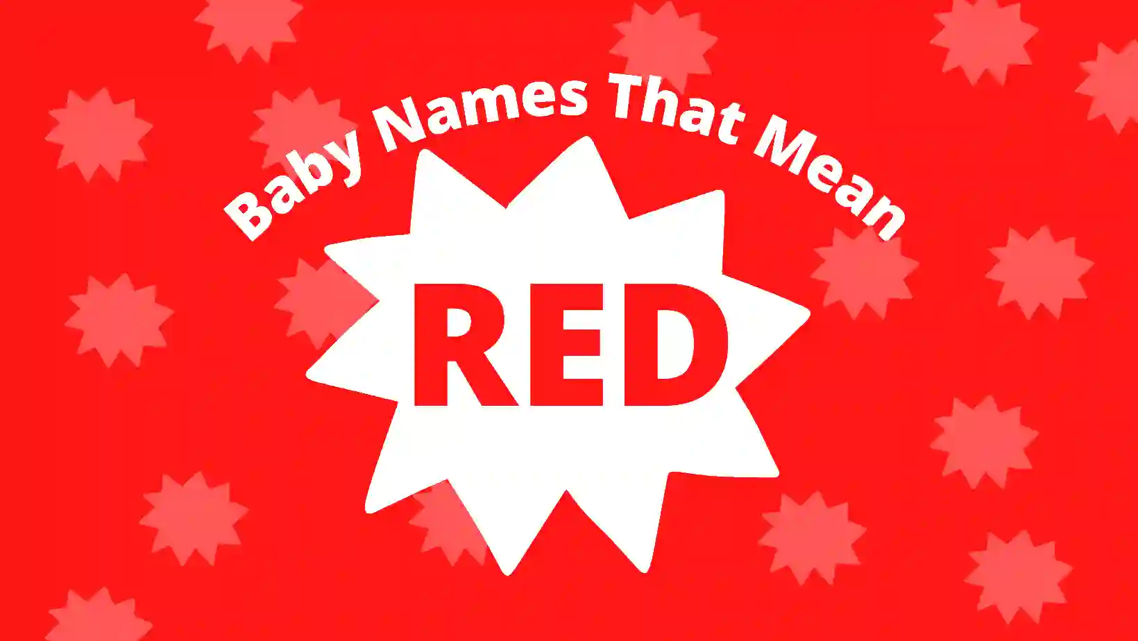 Top 20+ Names that Mean Red or Redhead