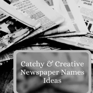 Newspaper Names Ideas