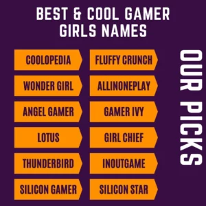 Gamer Girl Names