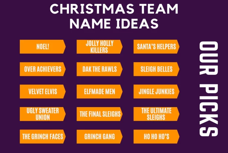 51+ Genius Christmas Team Name Ideas