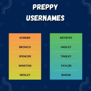 Preppy Usernames