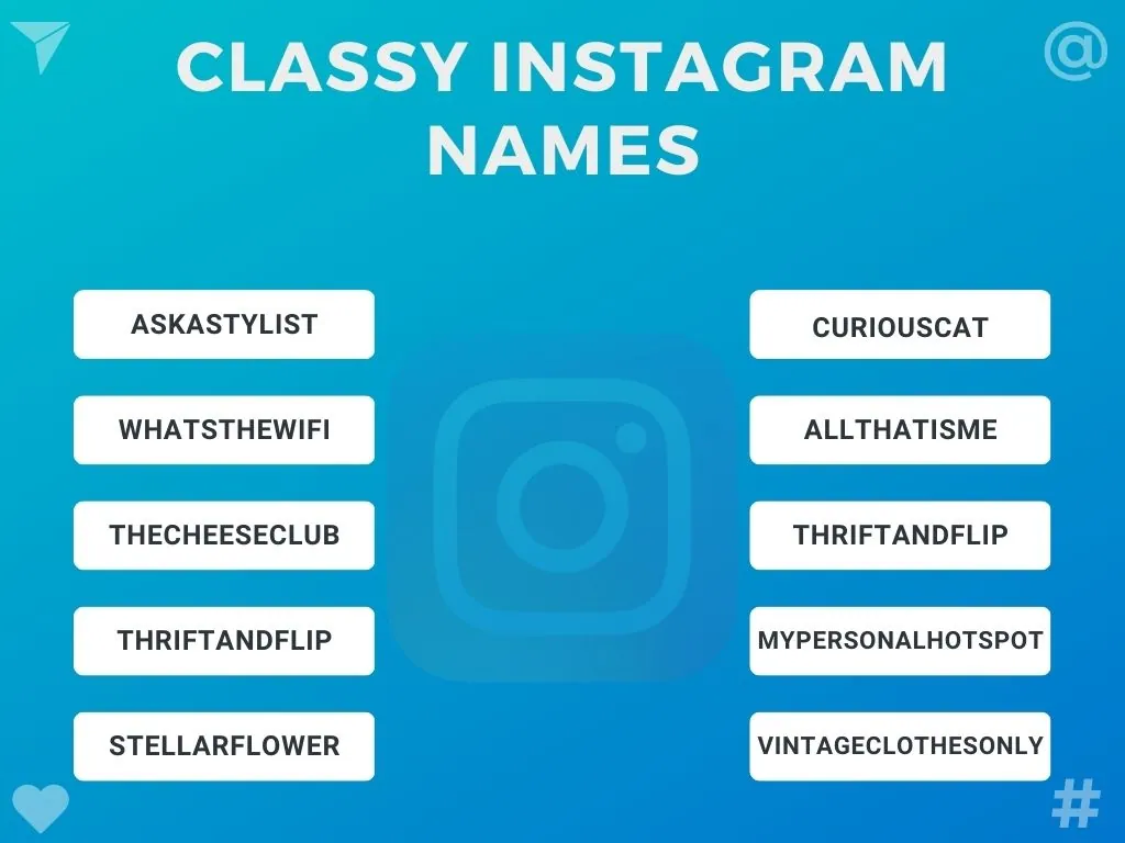 Unique Instagram Usernames