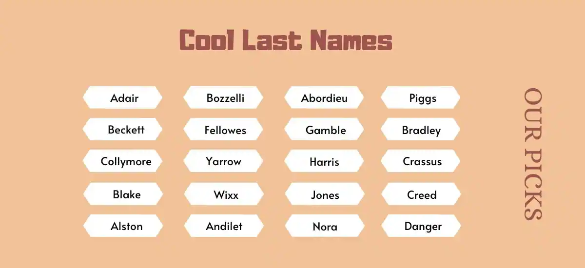 Cool Last Names