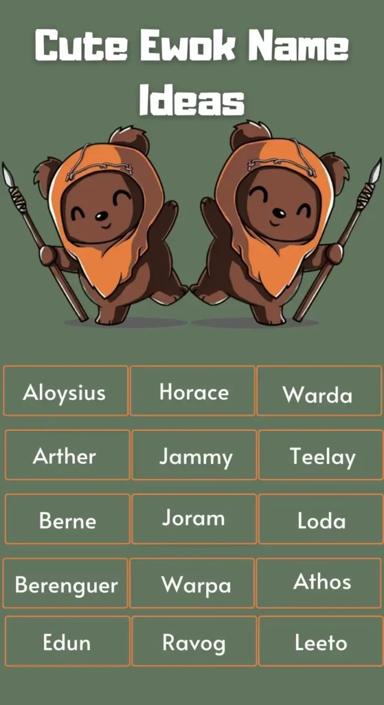 Cute Ewok Name Ideas