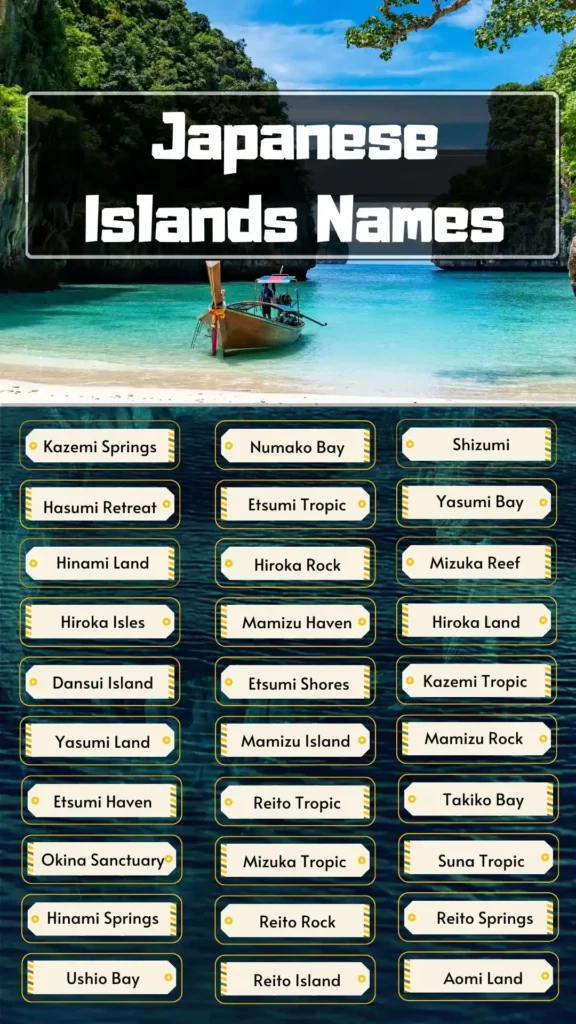 Japanese Islands Names