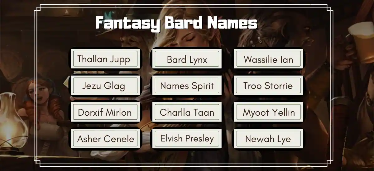 Catchy Bard Names