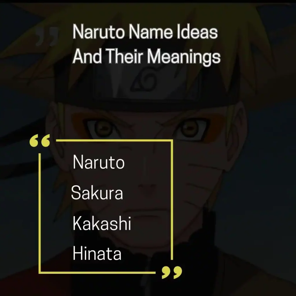 Naruto Characters Names
