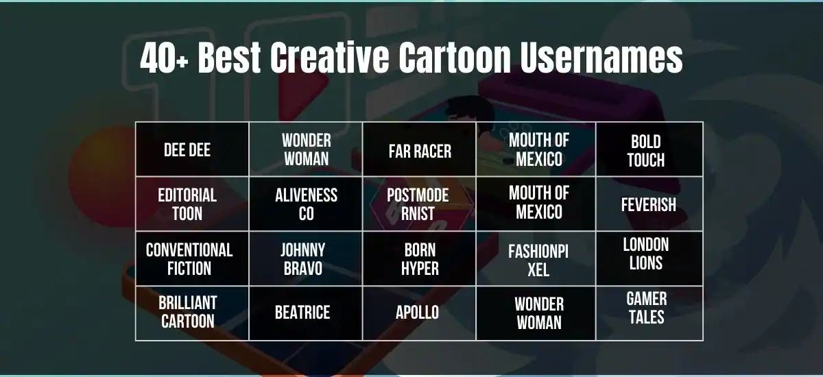 creative cartoon usernames